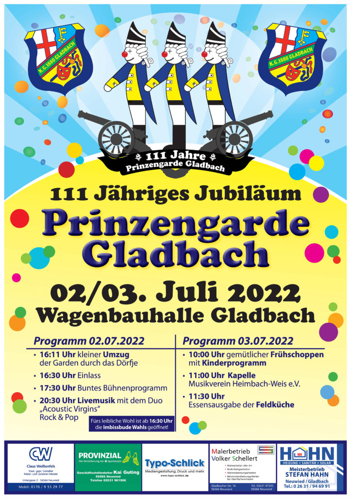111-Jahre-Prinzengarde KG Gladbach