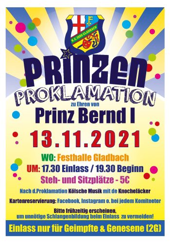 Prinzenproklamation 2021